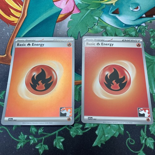 Fire Energy Holo and Non Holo Set Stamp - Play! Play Pokemon Prize Pack