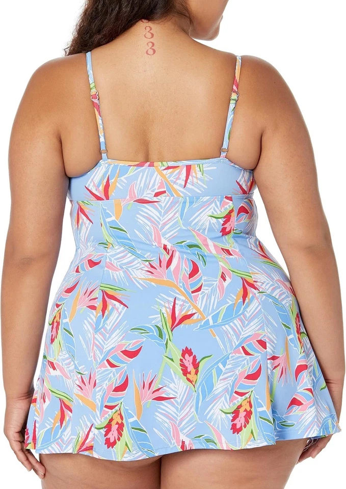 Подходит 4 U подходит 4 Ur бедра рассвет шнурка плавать платье размер 10 цветочный новый - Изображение 3 из 4