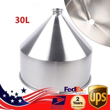 30L Hopper For Liquid  Paste Filling Funnel Filler Machine 304 Stainless Steel