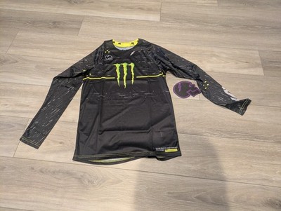 NWT Monster Energy Axell Hodges Jersey Mens Small Black Crew Neck Long Sleeve