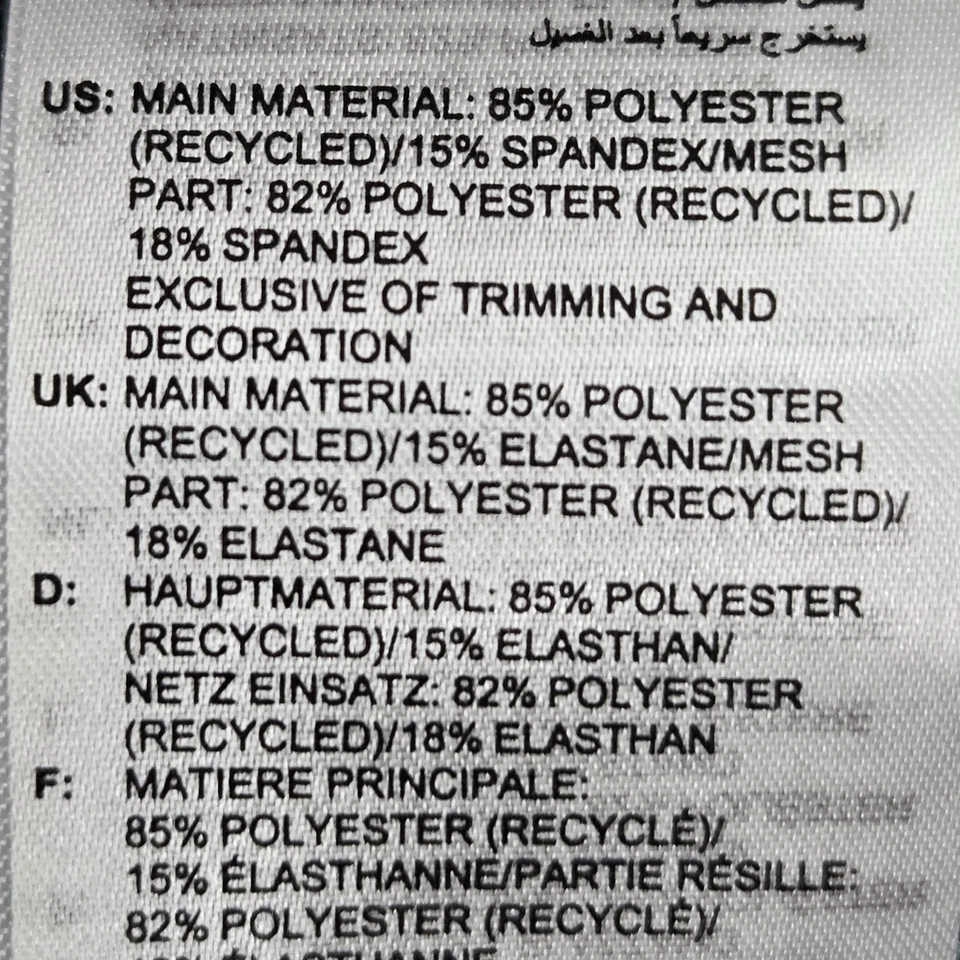 阿迪达斯女式背心 4X 蓝色运动服圆领套衫方格裁剪 — 第 4/4 张图片