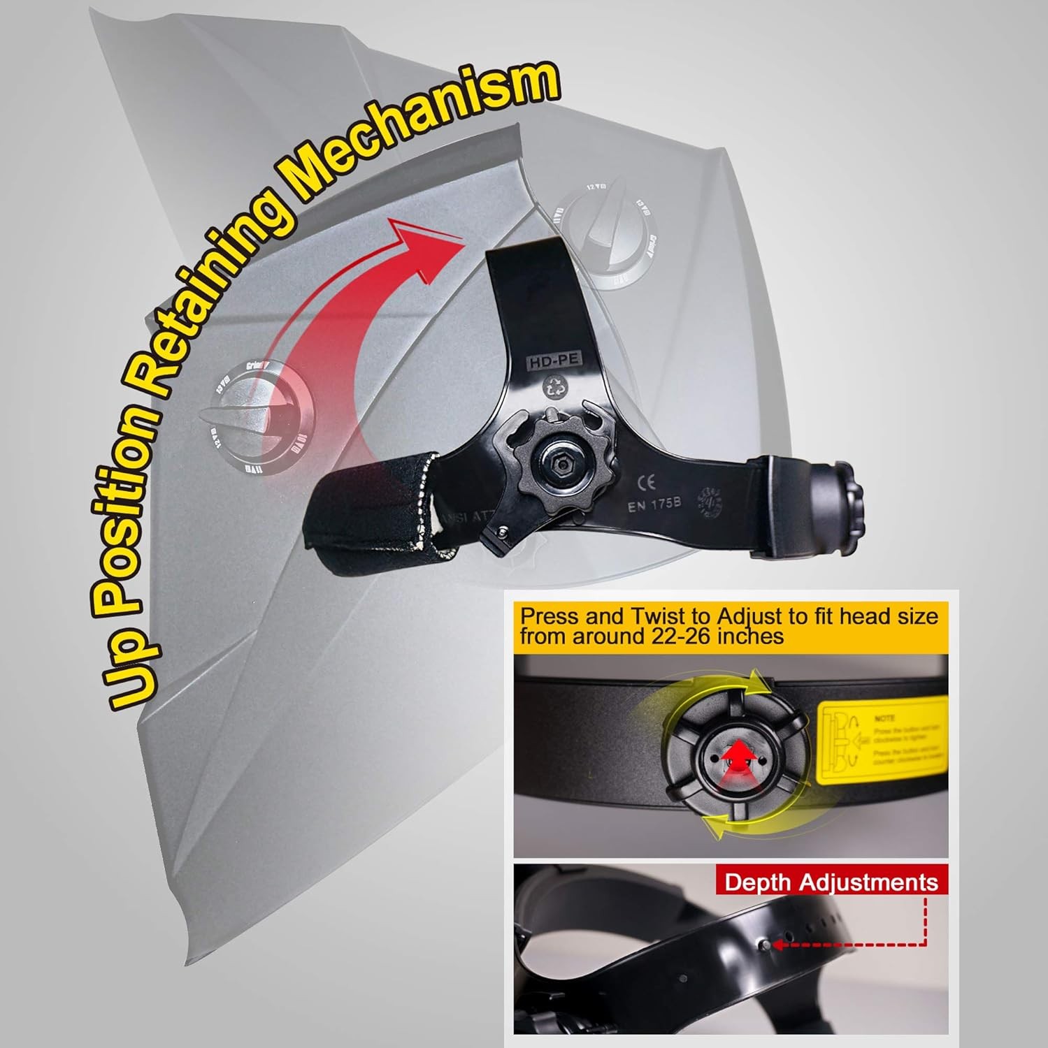 Solar Power Auto Darkening Welding Helmet - Protects UV & IR Rdiation