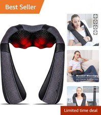 Neck Massager for Pain Relief Deep Tissue, Shiatsu Shoulder  Back Massager w...