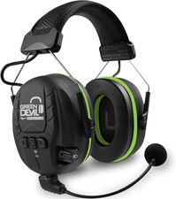 Electronic Bluetooth Hearing Ear Protection Headphones With Boom Green