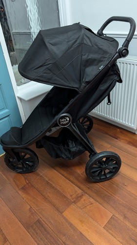 Cochecito para correr Baby Jogger Elite plateado negro + cubierta para lluvia - Imagen 6 de 11