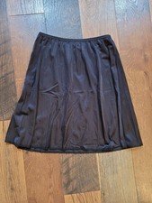 Vanity Fair Black Lace Trim A-line Half Slip 20" Large /42