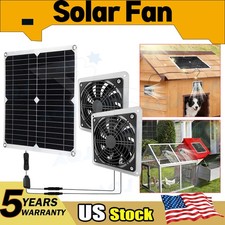 Solar Panel Fan kit '20W' Solar Powered Fan with Dual IP57 Waterproof Fans
