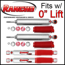 Rancho Rs9000xl Front Rear Shocks Fit 06-08 Dodge Ram 1500 4wd Mega Cab Stock
