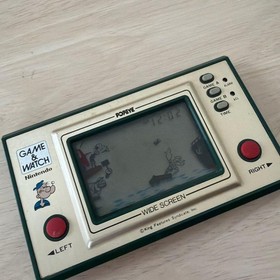 Nintendo Popeye Game & Watch Wide Screen Vintage Handheld Timepiece Classic