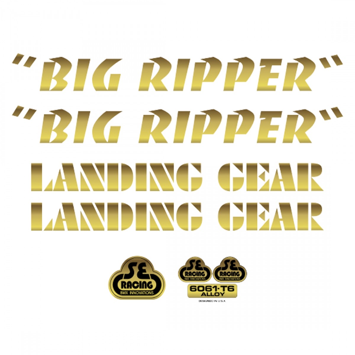 SE Bikes Big Ripper Gold Decal Set - BMX 5190₽