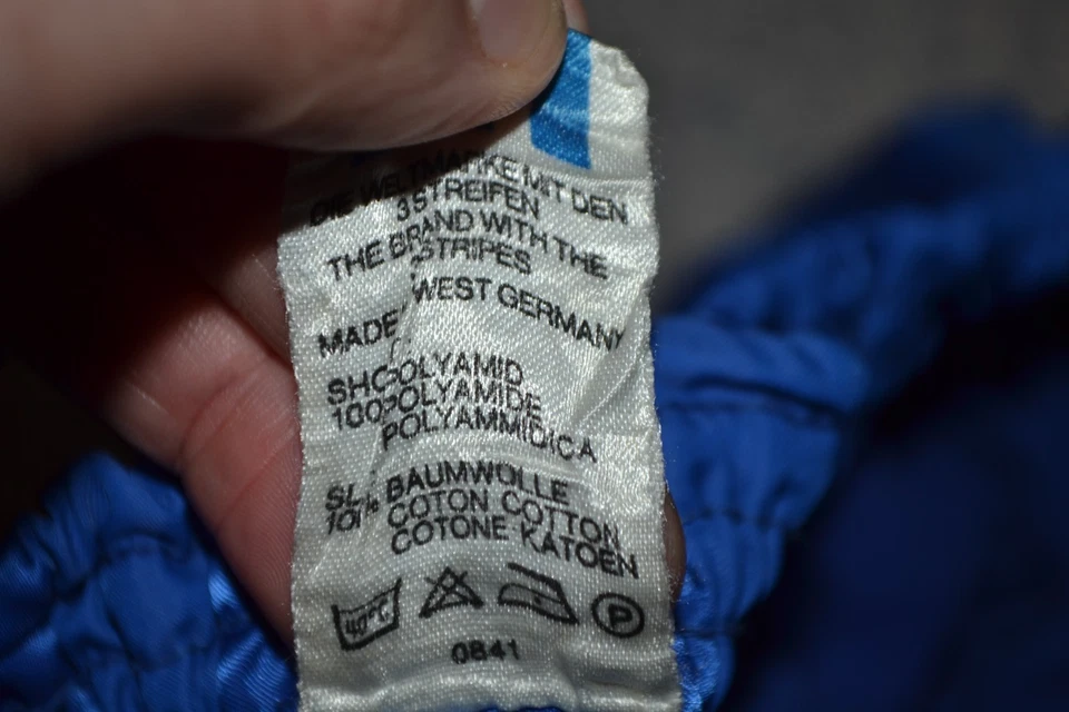 Pantalones Cortos de Fútbol de Colección Adidas Originales Años 80 Nylon Correr Azul Fútbol Talla D7 L Foto 4 de 4