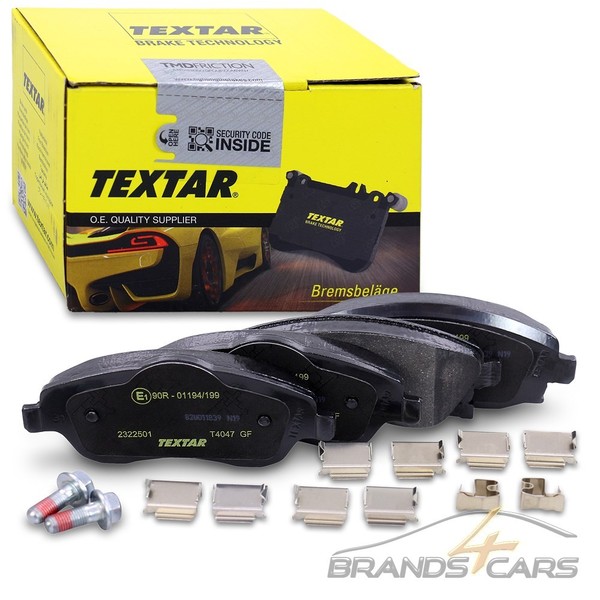 Textar BremsbelÄGe Satz Vorne FÜR Opel Combo Corsa C Tigra Twintop Meriva A-image