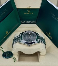 Unworn Rolex Datejust 41mm, Steel, Wimbledon, Slate, Jubilee, 126300, dated 2026 4