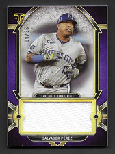 2024 Topps Triple Threads Single Jumbo Relic, Salvador Perez, Amethyst #8/36