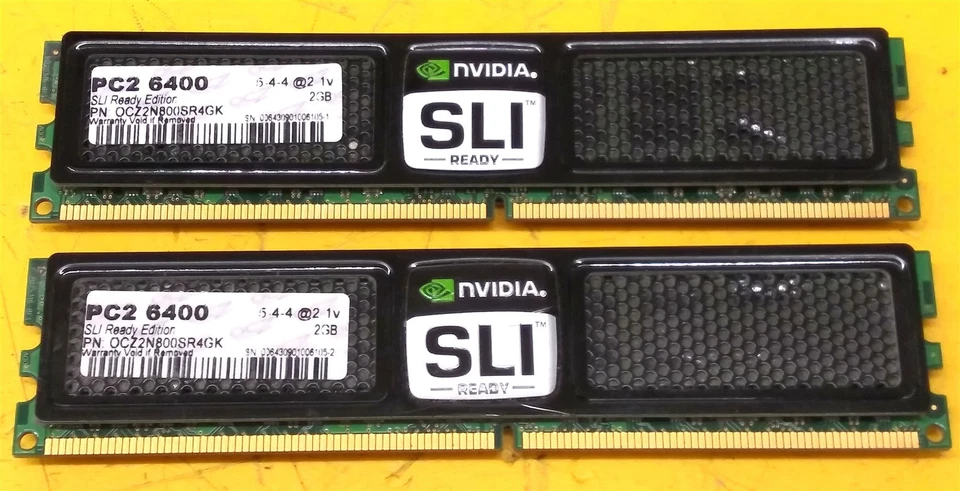 ⭐️⭐️⭐️⭐️⭐️ RAM Desktop OCZ OCZ2N800SR4GK DDR2 PC2-6400 800MHz 4GB (2X2GB) Memory - Image 2 of 3