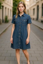 Universal Thread Women's Short Sleeve Mini Shirtdress Medium Teacher