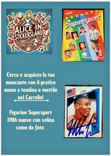 Figurina Panini 1986 Supersport nuove con velina ex sigillato a tendina 1-146