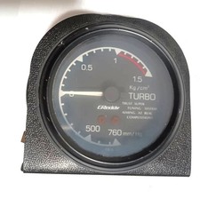 Working Trust Greddy 80mm Boost Gauge Black Mechanical Turbo Pressure Meter