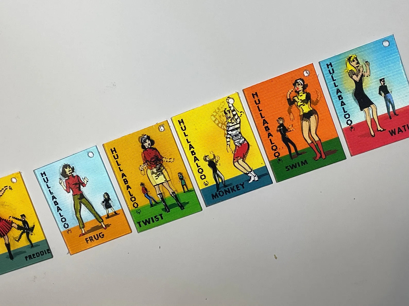 HULLABALOO 60's T.V. Show Animating Lenticular Dancing Go-Go-Girls Novelty items