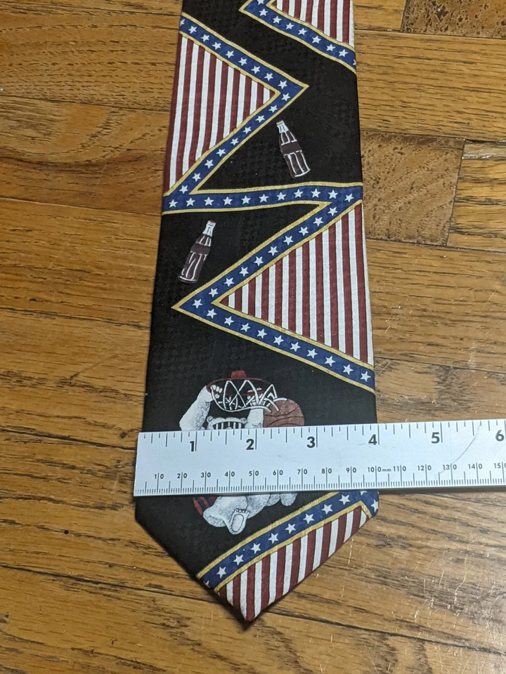 复古可口可乐北极熊扣篮篮球圈领带美国制造爱国旗帜 — 第 3/4 张图片