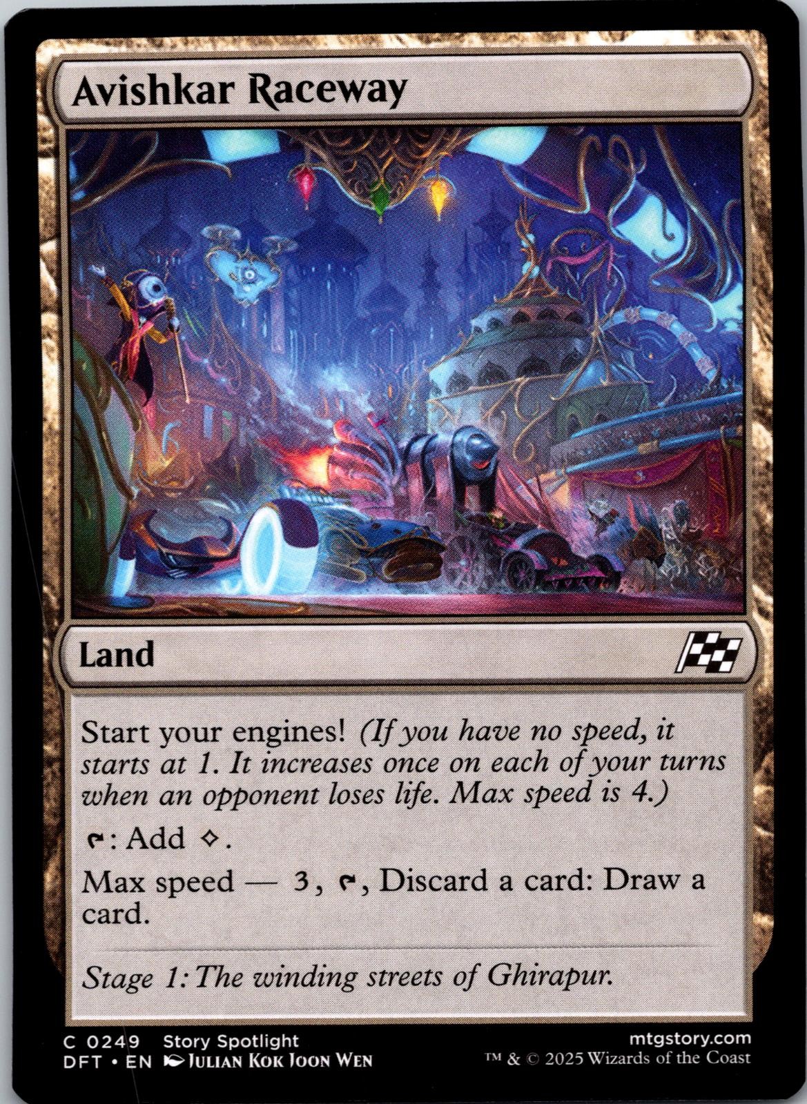 Avishkar Raceway 249 Common Aetherdrift Magic: The Gathering Near Mint