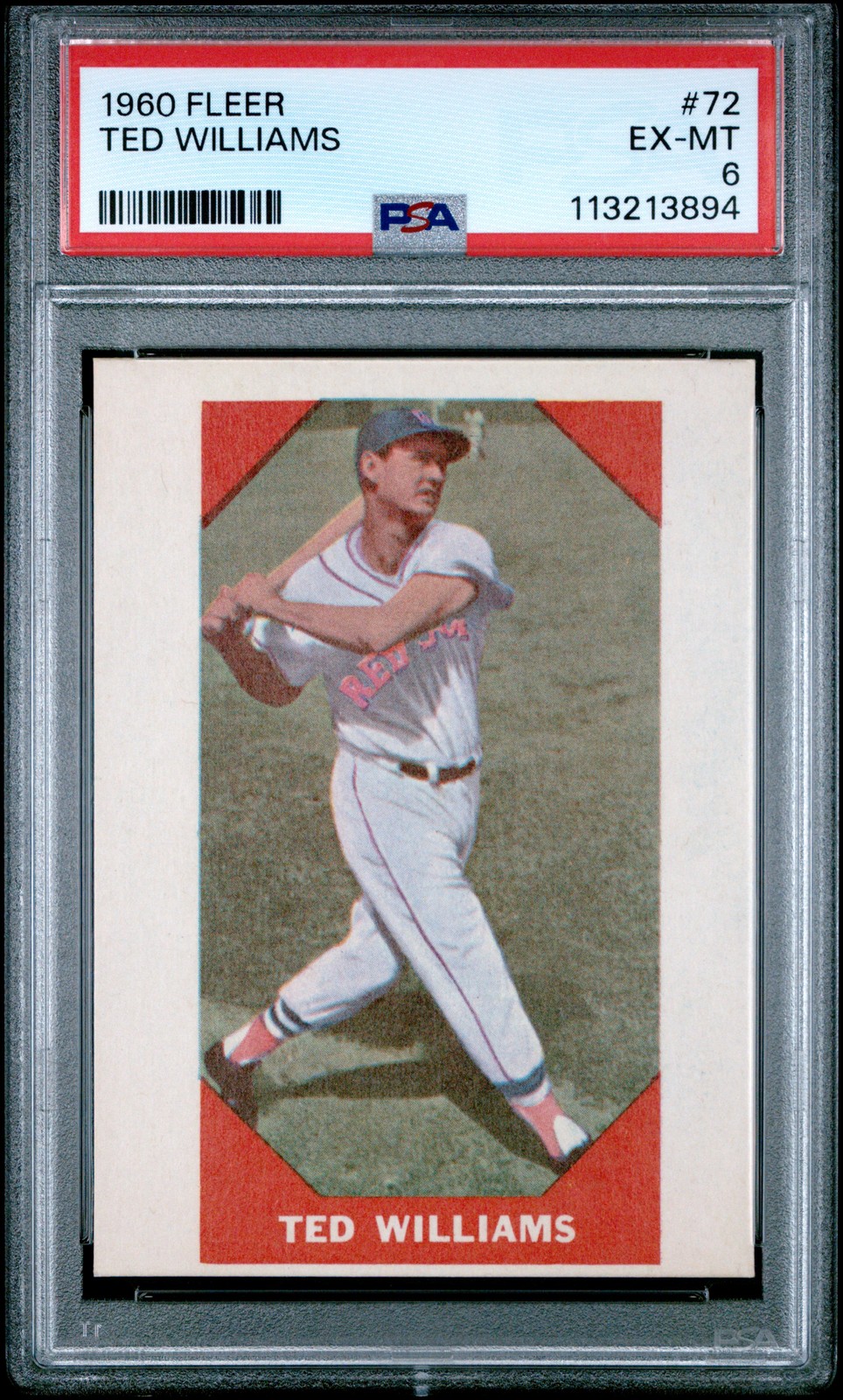 1960 FLEER #72 TED WILLIAMS PSA 6