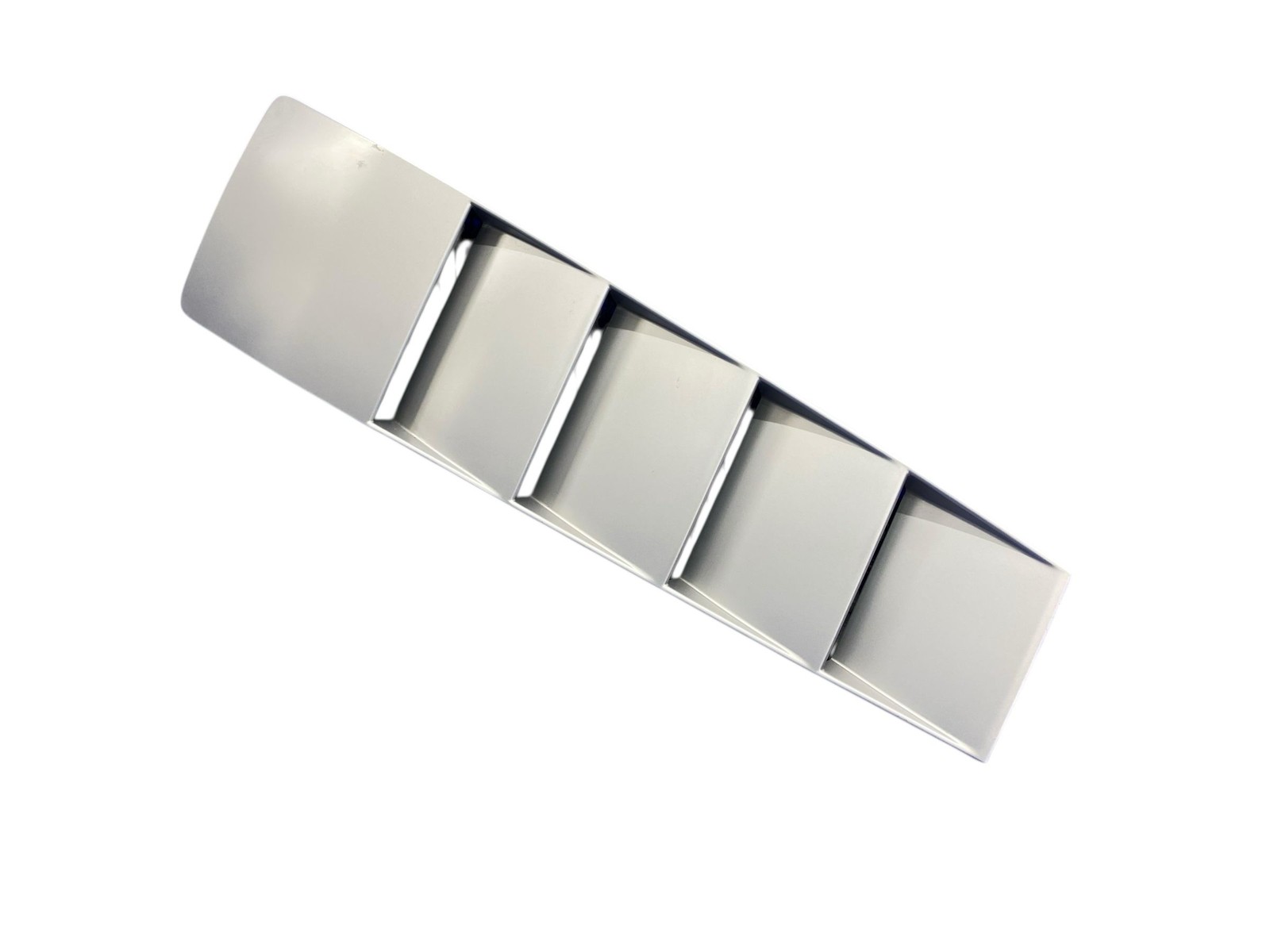 2008-2015 AUDI R8 SPYDER REAR RIGHT ROOF TRUNK LOUVER TRIM PANEL MOULDING SILVER