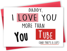 Funny Father'S Day Card Gift for Dad, Cute Birthday Card Gift for Daddy, Gift Id
