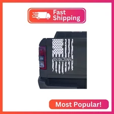 We The People Distressed American USA US Flag Truck Tailgate Vinyl Decal Preambl