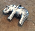 Elephant Pendant Necklace Sterling Silver 925 .47oz  2-1/8" — photo 3