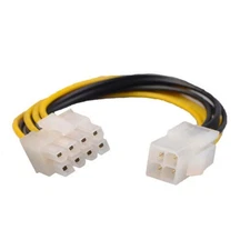 6in 8 Pin EPS Female to P4 ATX 4 Pin Male PSU Cable Power Supply Adapter