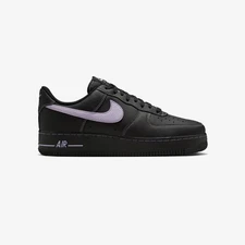 MEN'S NIKE Air Force 1 '07 LV8 HQ2037-001 BLACK/HYDRANGEAS