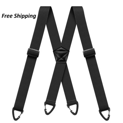Suspenders for Men Heavy Duty, X Shape Back Hidden Suspender 1.5'' Under Clothing
