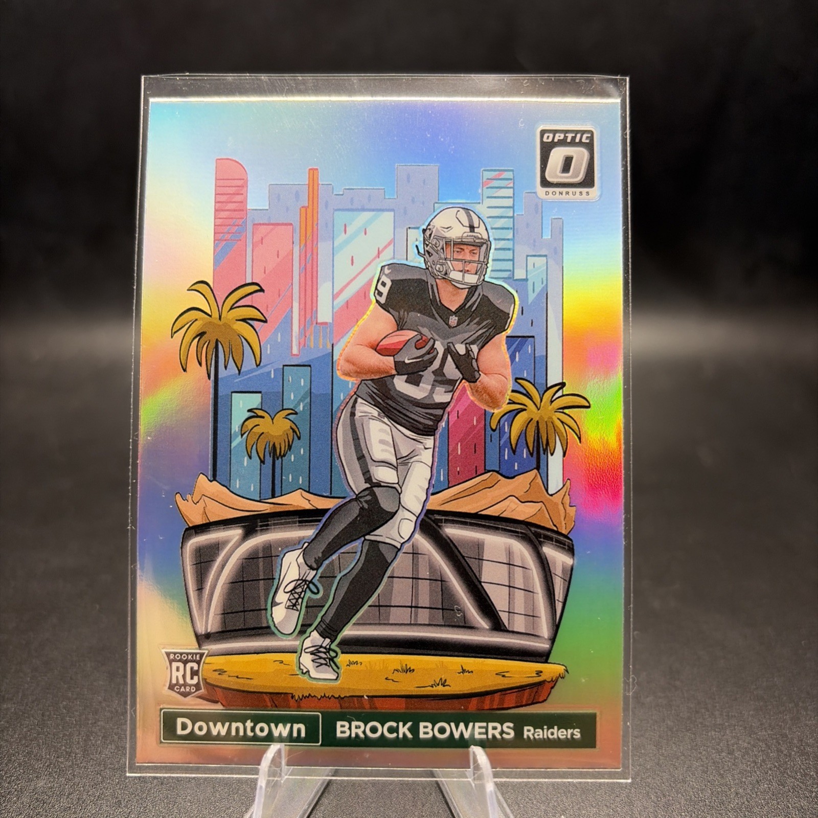 2024 Donruss Optic Brock Bowers Downtown! Case Hit, SSP