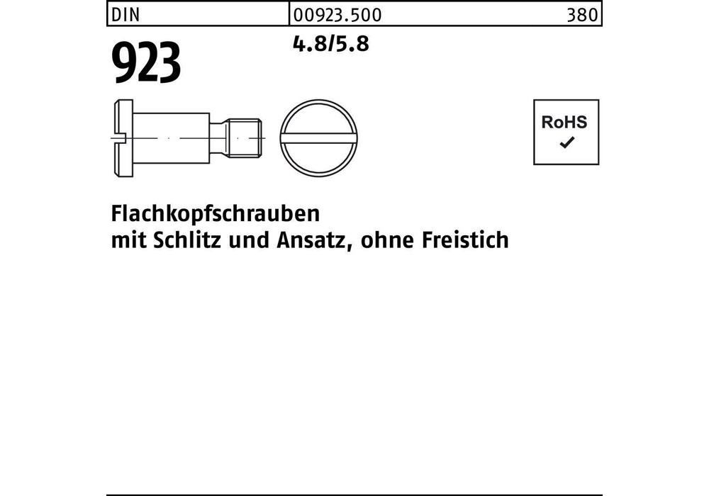 Рейхерная фляжка DIN 923 m.Schlitz/Ansatz, М 3 x 8 x 4,5 4,8/5,8