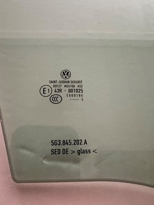 DOOR GLASS WINDOW RIGHT FRONT VW GOLF GTI 2DR 2015-2017 GENUINE OEM OE