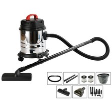   1800W 5 Gallon Steel Stainless Wet/Dry Canister Vac Shop Vacuum Cleaner