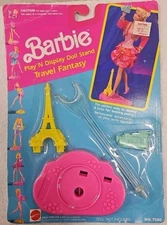 Barbie Mattel Play N Display Doll Stand Travel Fantasy #7560 NIB, 1991. (11i)