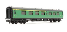 Bachmann 34-550 Pre-Owned BR Malachite Green 63ft Bulleid Corridor Composite Coa