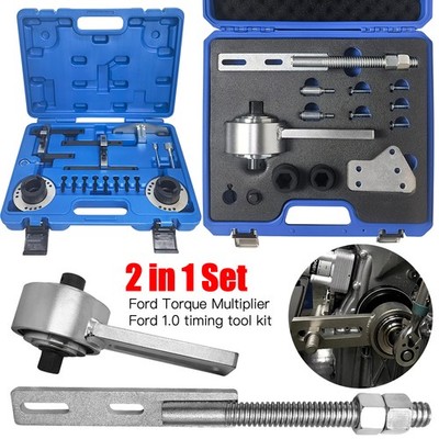 Ford 1.0 EcoBoost Steuerzeiten Werkzeug Satz 2-in-1 Satz Nockenwelle & Drehmoment Multiplikator Motor