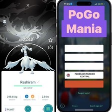 Reshiram (NON shiny)Black Version Special Backgroundmini PTC 20k