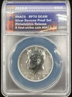 2018-S RP70 DCAM Silver Kennedy Half Dollar Reverse Proof Set ANACS