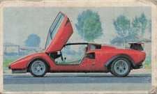 Lamborghini Countach Red Car Scissor Doors 22225 Menko Card Japanese Vintage