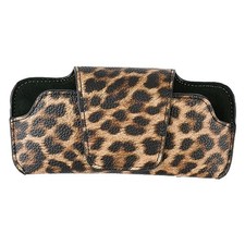 Car Sunglasses Holder for Car Visor Vegan Leather Auto Eyeglass Sh08-leopard