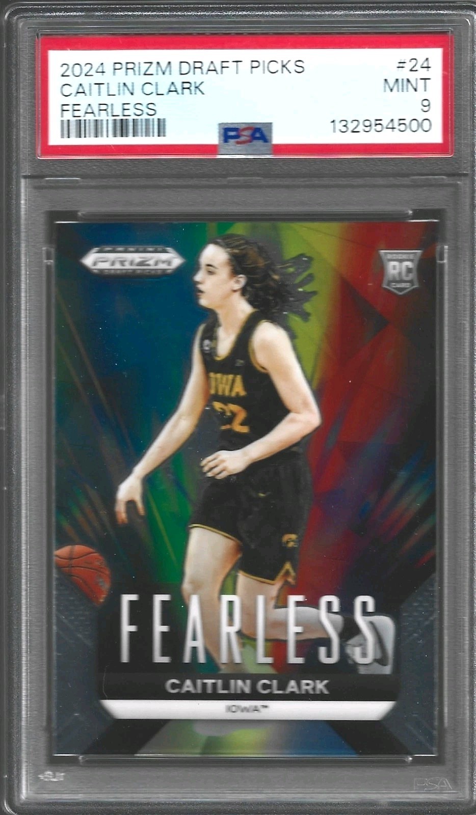 2024-25 Panini Prizm Draft Picks - Fearless Caitlin Clark #24 (RC)