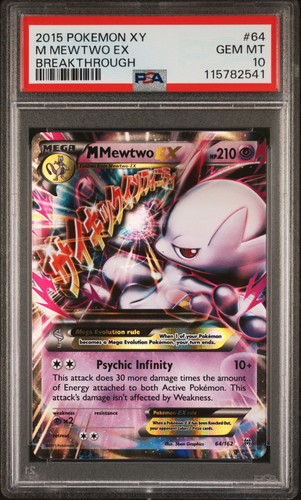 M Mewtwo-EX graded PSA 10 for sale on eBay