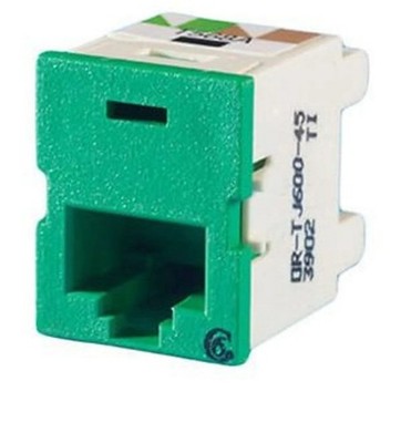 20 each Legrand Clarity TJ600-45 Cat 6 RJ-45 Jack T568A/B Green