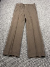 Vintage Levis Dress Pants Mens 33x32 Brown Action Slacks Trim Cut Sta-Prest 70s