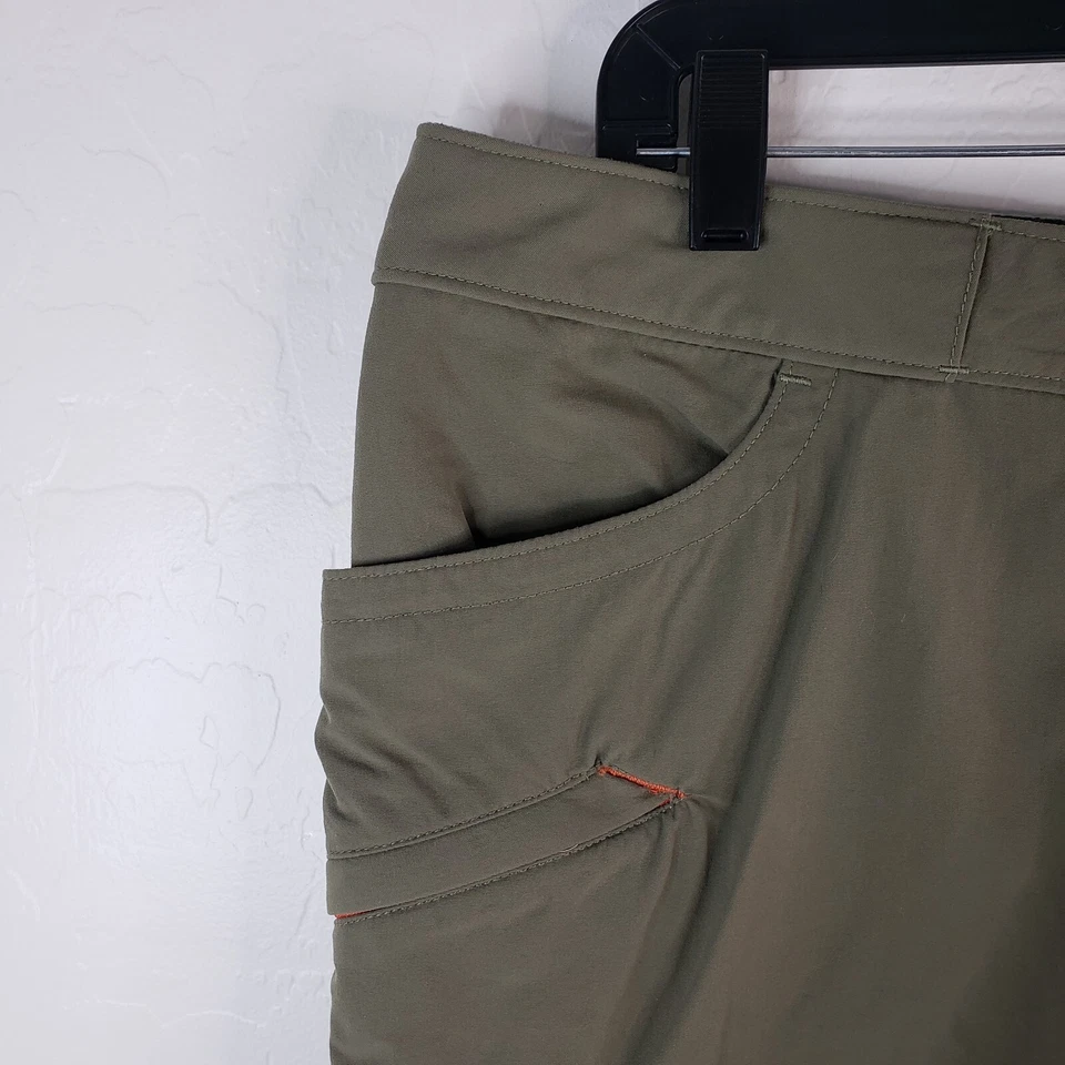 Pantalones Cortos Mountain Hardwear Para Mujer 12 Carga Verde Nailon Senderismo Aire Libre Foto 4 de 4