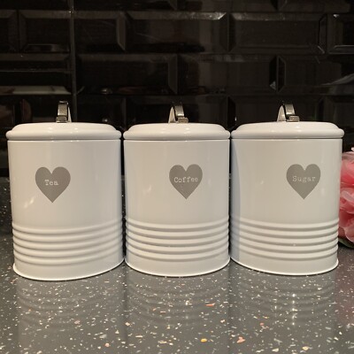 white and silver tea coffee sugar